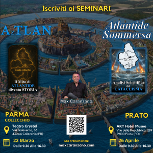 Conferenze di PARMA e PRATO abbinate: AzTLAN - Il Mito diventa Realt&agrave;, ATLANTIDE SOMMERSA